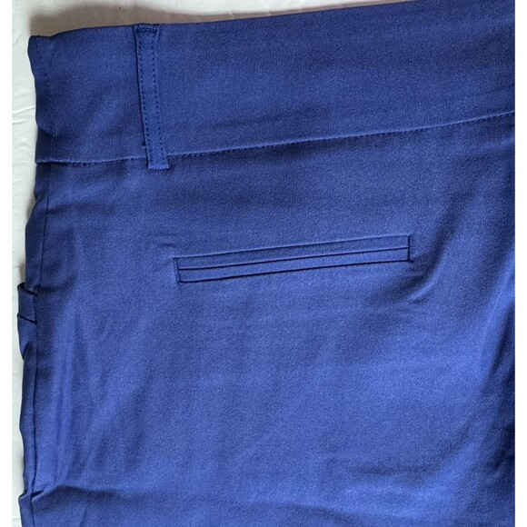 Hilary Radley Womens Size XL Mazarine Blue Mid Rise Built-in Tummy Control Pants - Picture 11 of 15